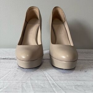 Barney's New York Leather Stiletto Platform Heels Size 10